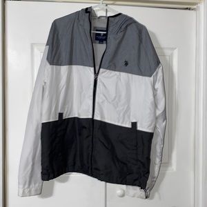 Multicolored polo windbreaker